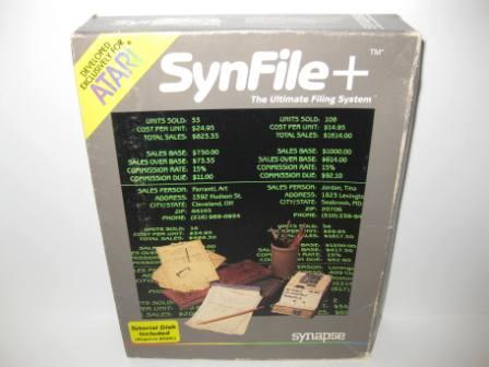 SynFile+ (Diskette) (CIB) - Atari 400/800 Game